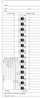 1000 Side-Feed Two Week 1-7 Time Cards FORM 1900L-2