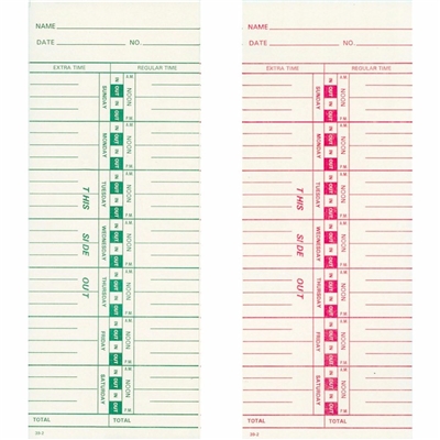 FORM 39-2 Time Cards