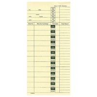 1000 Daily Cost Cards, 13 Stop/Starts FORM 800652