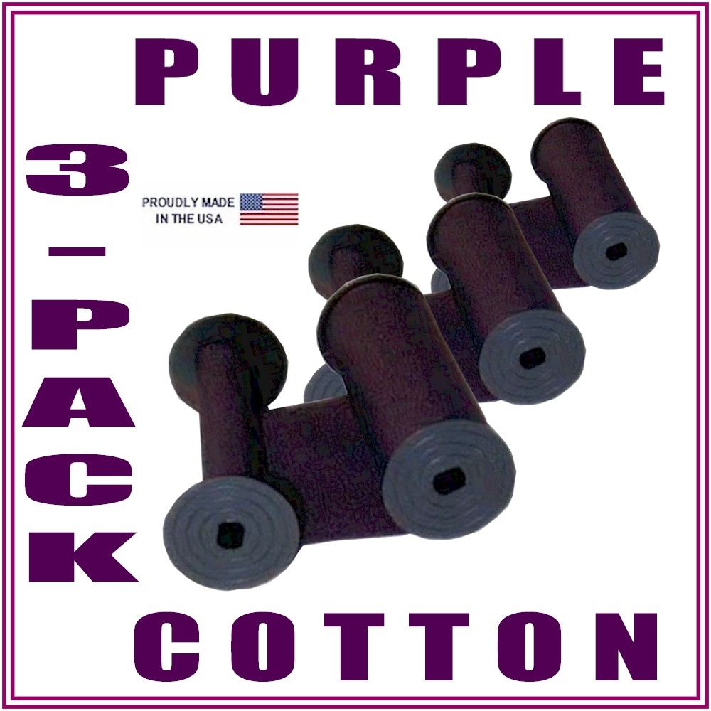 3 pack Widmer Time Stamp Ribbon Purple. Cotton 800 858 7462